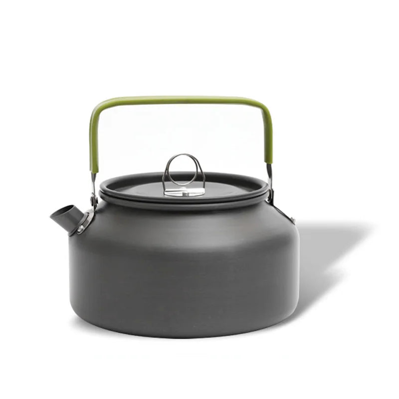 Portable Aluminum Camping Kettle (0.8–2.5L / 27–85 fl oz) — Lightweight Tea & Coffee Kettle for Hiking, Fishing, Picnic & Outdoor Cooking